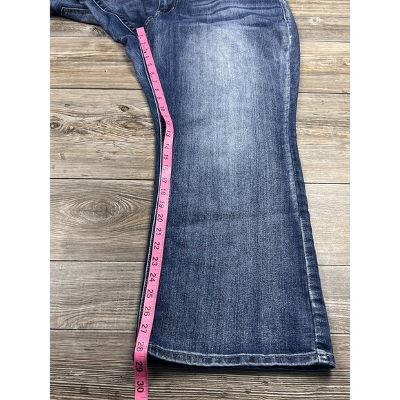 Maurices Bootcut Jeans Womens Plus Size 22P (Short) Blue Denim Stretch Med Wash - Picture 11 of 13